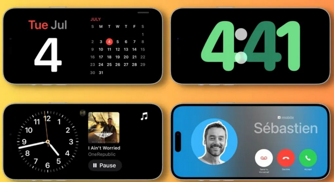 双牌苹果手机维修分享iOS17横屏充电待机显示有什么好处 