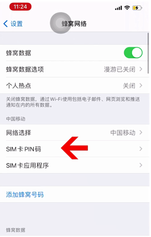 双牌苹果14维修网分享如何给iPhone14的SIM卡设置密码 