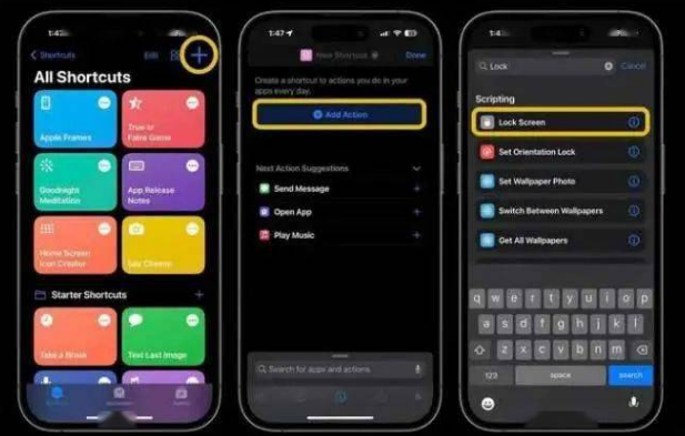 双牌苹果14锁屏维修店分享iPhone14升级iOS16.4后如何创建锁屏快捷方式 