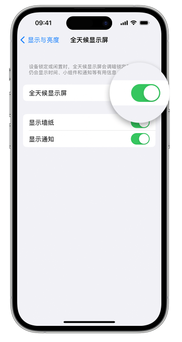 双牌苹果14维修店分享如何自定义 iPhone 14 Pro 常亮显示屏 